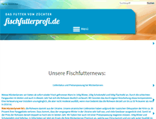 Tablet Screenshot of fischfutterprofi.de